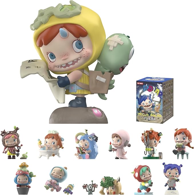 POP MART Polar - Hello Polar Season 1 Series Blind Box Figures, Random Design Action Figures Collectible Toys Home Decorations, Holiday Birthday Gifts, Single Box
