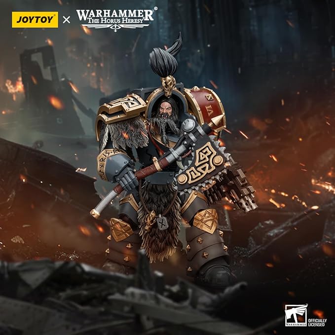 JOYTOY Warhammer 40K 1/18 Action Figures, Space Wolves Varagyr Wolf Guard Squad Varagyr Terminator 1 Perfect for Collectors & Decor, Ideal Gift for Birthdays, Christmas, Character Figure - JT5734