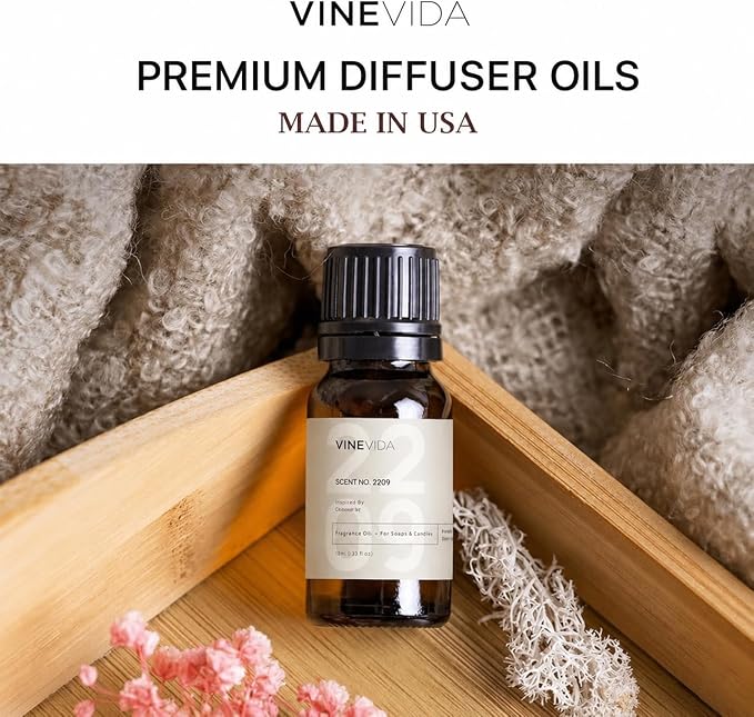 VINEVIDA Hotel Diffuser Oil Collection [Set of 8] - Scented Oil | Aromatherapy Diffuser Oils | Made in USA