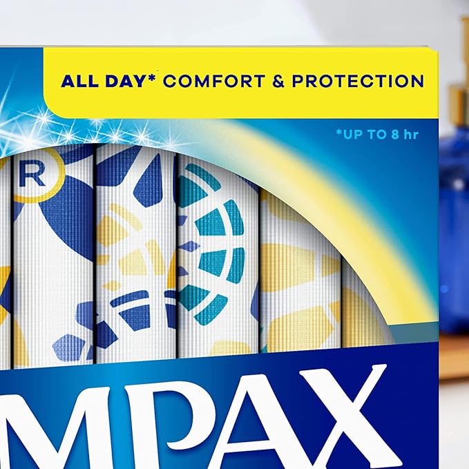 Tampax Pearl Tampons Super Plus Absorbency, with Leakguard Braid, Unscented, 50 Count (Pack of 2)