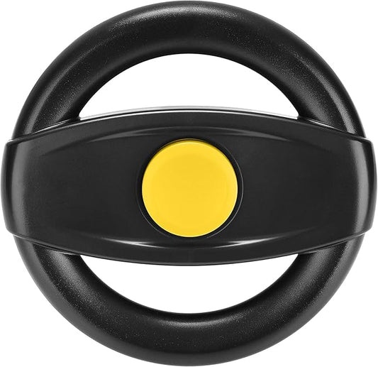 Accmor Stroller Steering Wheel Toy, Pretend Driving Simulated Steering Wheel for Stroller Shopping Carts Universal Detachable Funny Toy Attachment Accessories