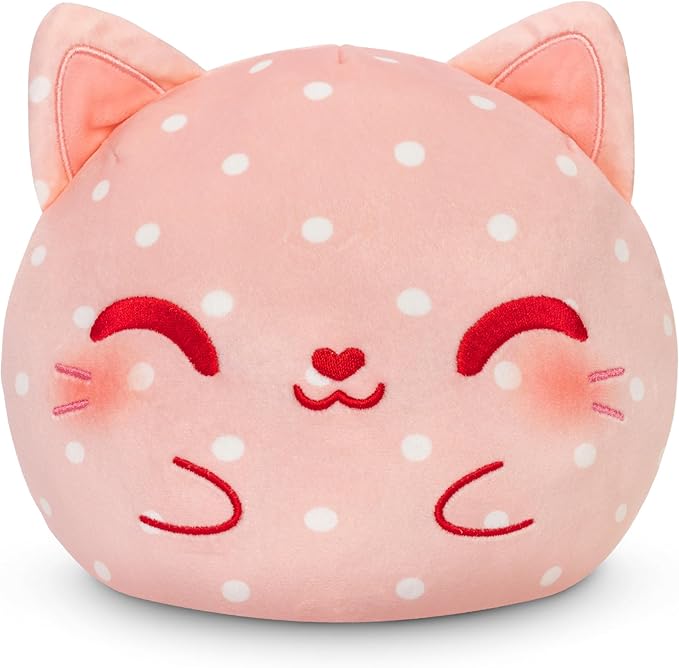 TeeTurtle Strawberry Shortcake Scented Reversible Plush - Strawberry Shortcake and Custard - Cute Kawaii 6" Strawberry Scented Plushie