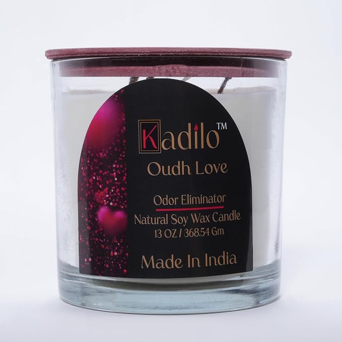 Kadilo Soy Wax Scented Candles, Aromatherapy, Stress Relief, Vegan, Non-Toxic, Infused with Natural Essential Oils from Ancient vedas, Long-Lasting Aroma, 13oz, 3 Wicks, (Sky at Midnight)