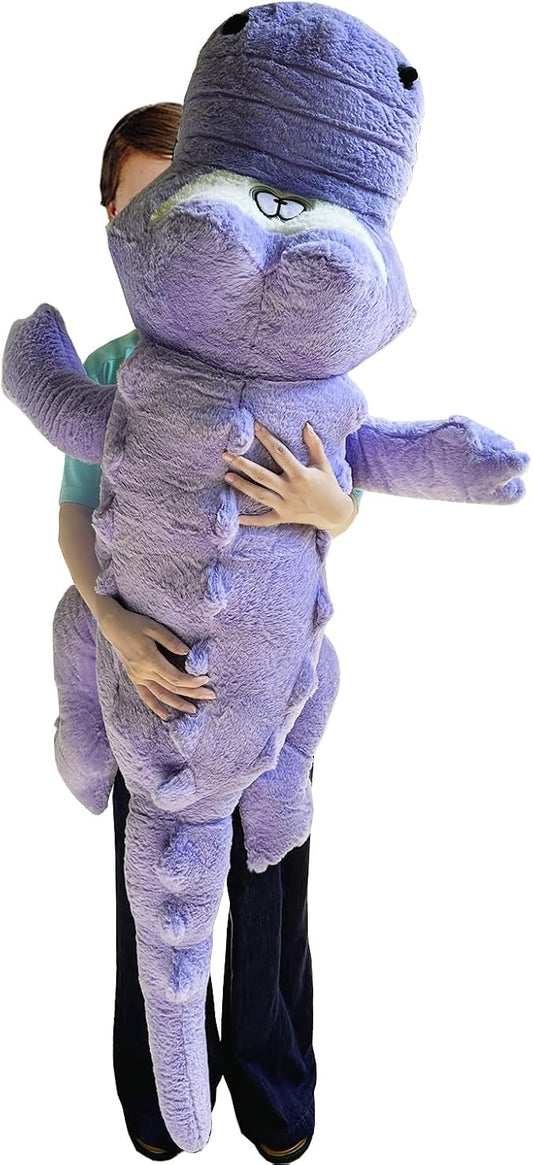 Hofun4U Alligator Plush Pillow, 67 inch Alligator Stuffed Animal, Home Decoration Christmas Valentine’s Birthday Gift for Boys Girls Adults Kids(Blue/Purple)