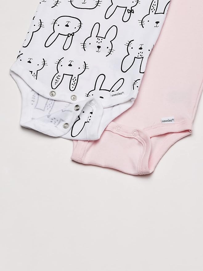 Gerber Baby Girls' 8-pack Short Sleeve Onesies Bodysuits
