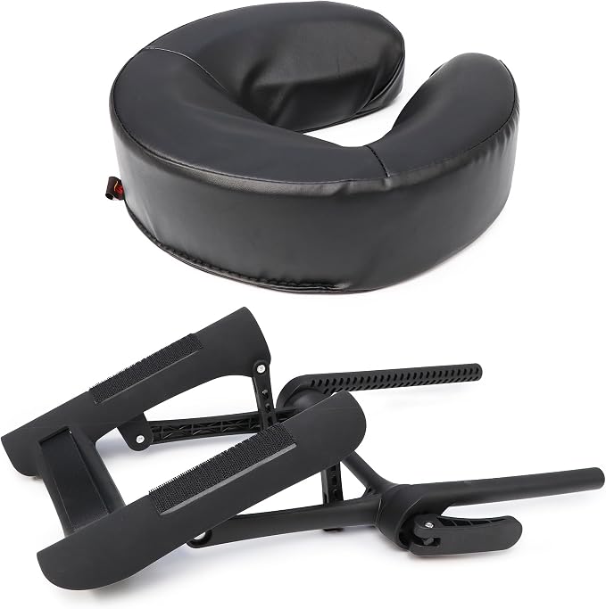 Master Massage Face Cradle, Cresent, Black