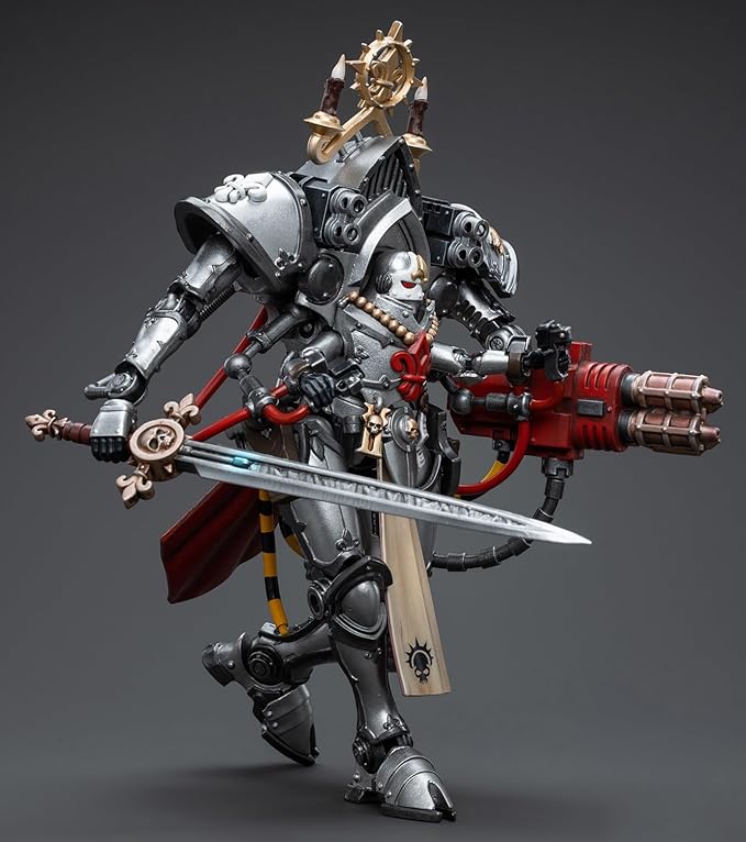 JOYTOY Warhammer 40K 1/18 Action Figures, Adepta Sororitas Order of The Argent Shroud Paragon Warsuit Sister Collaen Perfect for Collectors & Decor, an Ideal Figurine Gift - JT4669