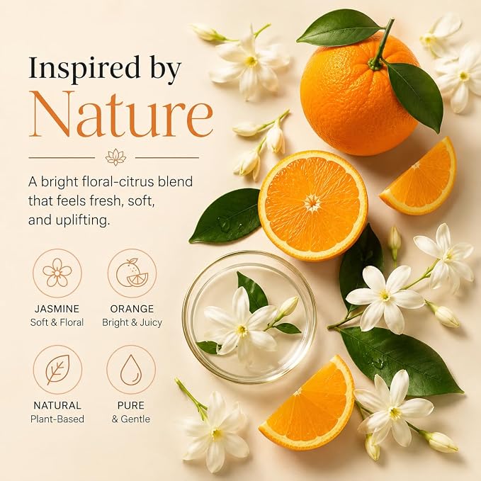 AROMATICO Massage Oil for Massage Therapy with Jasmine & Orange Essential Oils. Infused with Sesame, Almond & Jojoba Oils. Full Body Massage Oil for Mood Upliftment – 10 Fl Oz