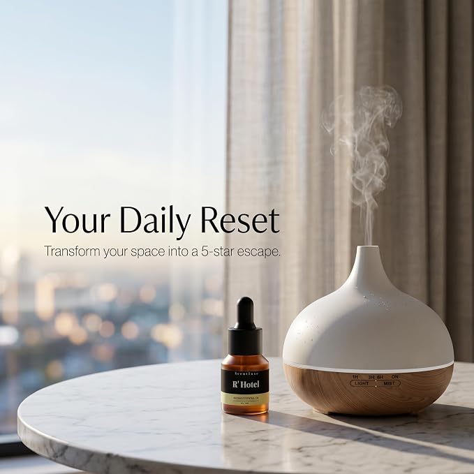R' Hotel Diffuser Oil - Inspired by Ritz Carlton New York Scent Diffuser Oil for Home Premium Fragrance Oil for Ultrasonic and Waterless Diffusers and Crafting - 15 mL