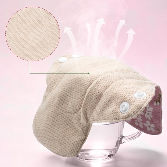 Reusable Menstrual Pads 3-Pack Organic Cotton Overnight Pads for Heavy Flow Washable Sanitary Pads for Women, Postpartum & Incontinence Use (13.8 Inch) with Laundry Bag & Pouch