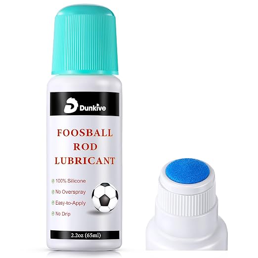 Foosball Rod 100% Silicone Lubricant with No Spill Applicator Foosball Lubrication Oil for Table Rods Accessories