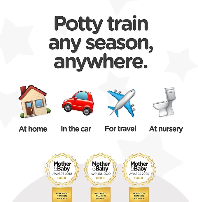 My Carry Potty - Fox Travel Potty, Award-Winning Portable Toddler Toilet Seat for Kids to Take Everywhere