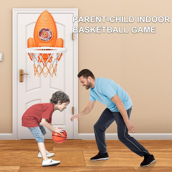 Mini Basketball Hoop with Balls and Pump for Kids Boys Girls Age 2 3 4 5 6,Toddlers Basketball Hoop for Indoor or Outdoor Play,Adjustable Height,Toys Gift for Childs