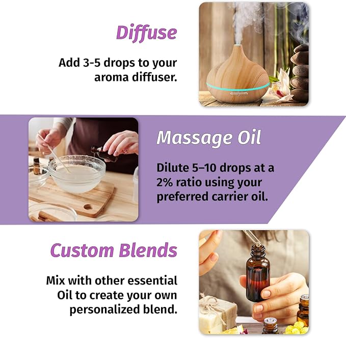 Deve Herbes Pure Lavender Essential Oil (Lavandula angustifolia) Steam Distilled 10ml (0.33 oz)
