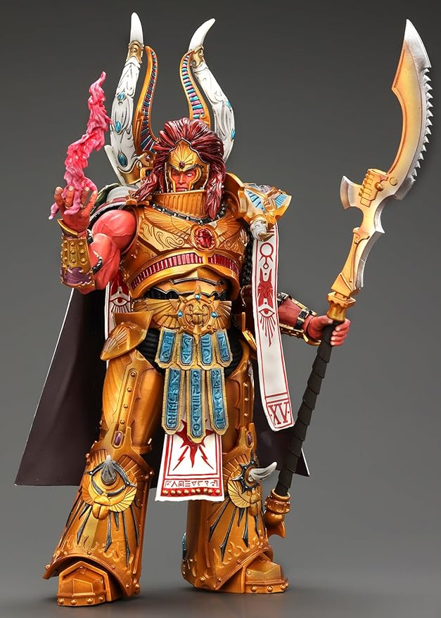 JOYTOY Warhammer 40K 1/18 Action Figures, Thousand sons Magnus The Red Primarch of The XVth Legion Castor for Collectors & Decor, Ideal Gift for Birthdays, Character Figure -JT6175