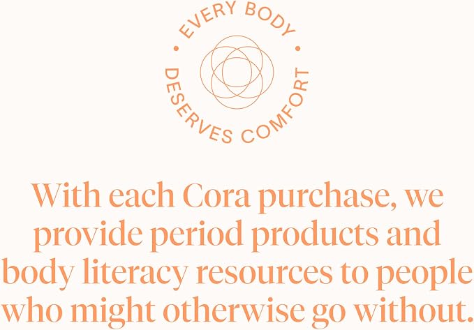 Cora Organic Cotton Non-Applicator Tampons (36 Super Non-Applicator Tampons)