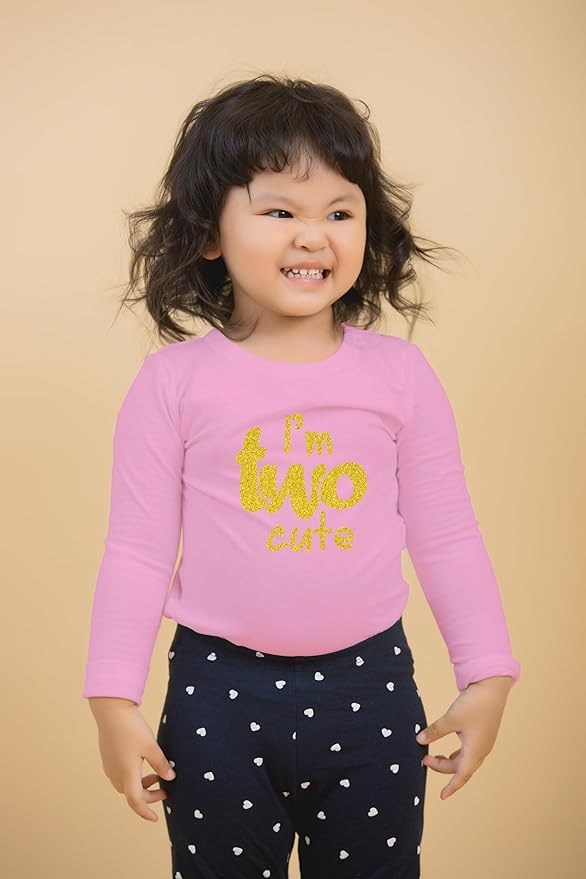 2nd Birthday Outfits for Toddler Girls im Two Cute Shirt Girl 2 Years Old Second Birthday