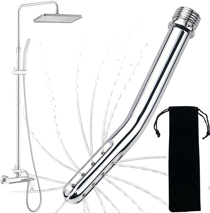 Shower Enema System, Colon Cleansing Kit, Bathroom Handheld Enema, Men's and Women's Shower Rinser Portable Cleaner, Enema Nozzle Kit Cleaner Attachment