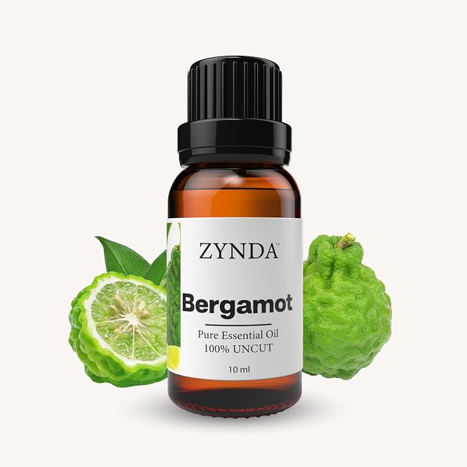 Bergamot Essential Oil – 100% Pure & Natural Aromatherapy Extract | Refreshing Scent for Skin, Hair & Diffuser | Uplifting & Calming Natural Essential Oils | Lab-Tested – 10mL