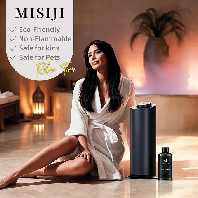 Hotel Collection Diffuser Oil-White Tea Aura, 6.76 Fl Oz (200ml), Home Luxury Aroma & Hotel Fragrance Diffuser Oil- Essential Oils for Aromatherapy Bigger Bottle, Longer Lasting Aroma