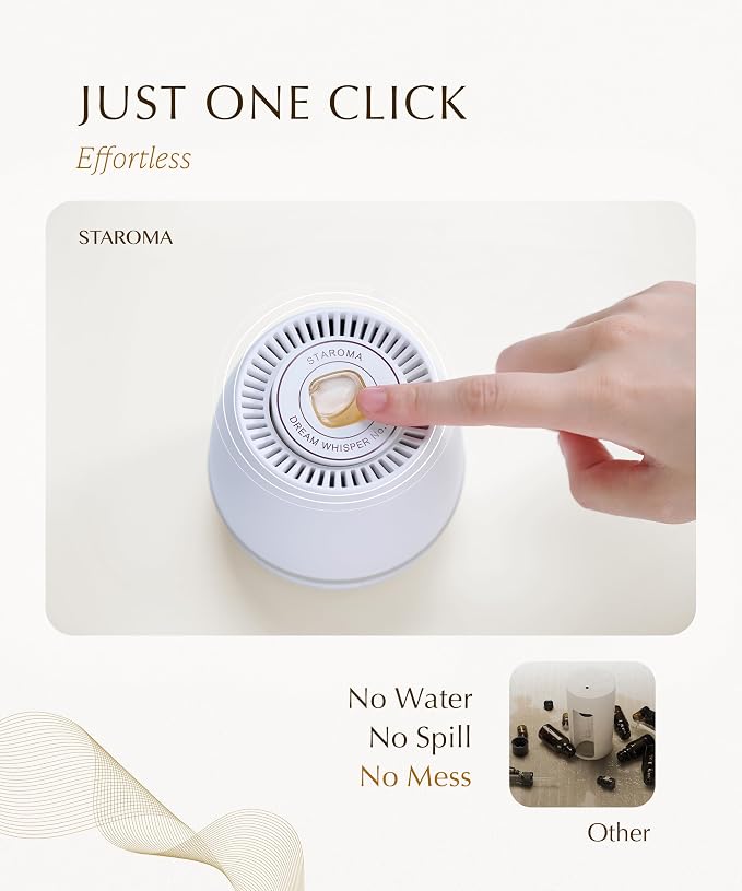 Fresh (Fruity Essential Oil Refill), Compatible with STAROMA Waterless Essential Oil Diffuser – Premium Aromatherapy Fragrance, Gentle and Consistent Scent – for Car, Office, 200 sqft Small Room