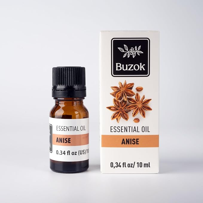 Anise Essential Oil – Sweet Spicy Aroma Oil for Diffusers, Aromatherapy & Home Fragrance – Warm Licorice-Like Scent – 0.34 fl oz (10 ml)