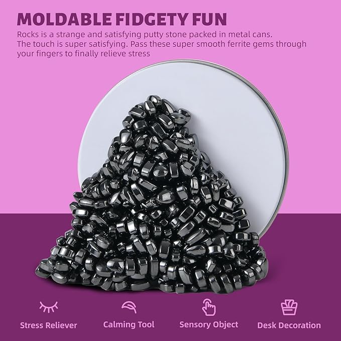 Fidget Toys Adults,Smooth Ferrite Rocks,Executive Desk Toy|Stress Relief Sensory Toy|Fidgets Toys|Adults Gifts, Holiday Stocking Stuffer