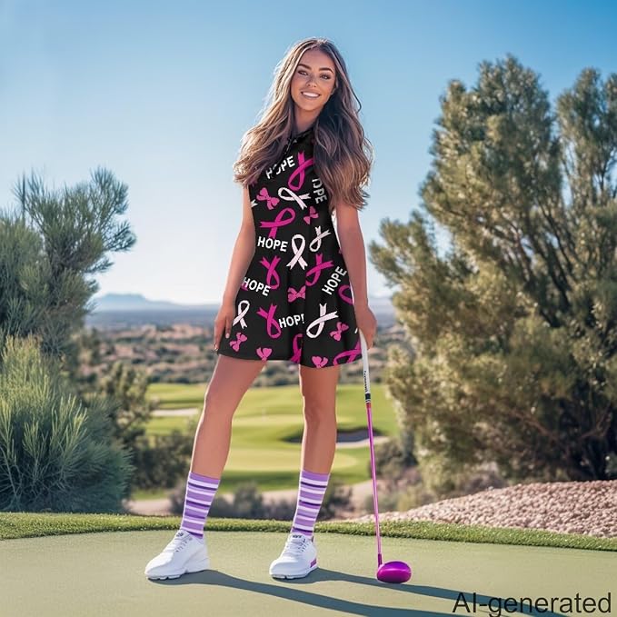 Golf Dress Tennis Dresses for Women with Built in Shorts and Pockets Sleeveless Athletic Dress Workout Dress