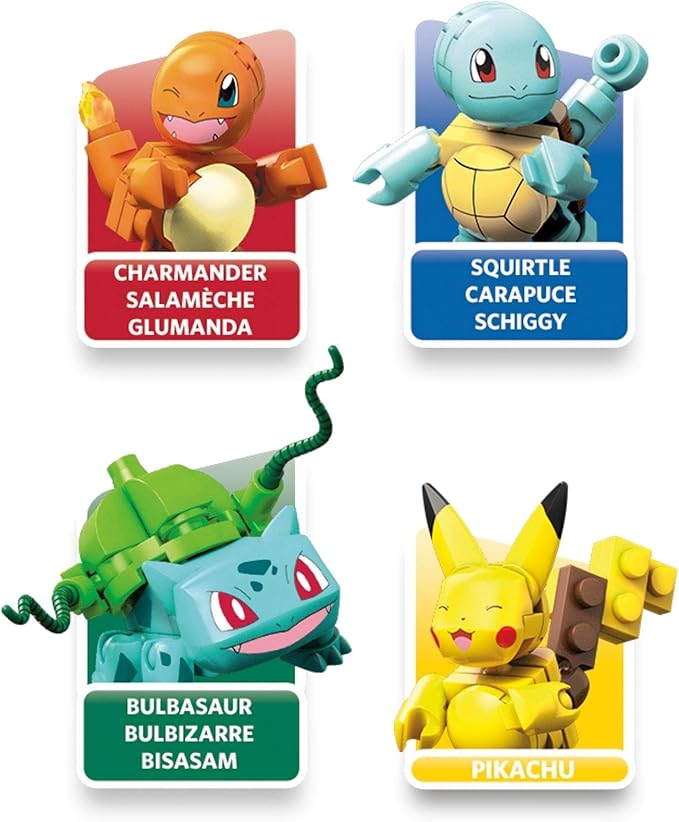 Mega Construx Pokemon Poké Ball and Figures Kanto Friends Building Brick Set 90 Pieces for Children 6 Years Old GCN21 [Amazon Exclusive]