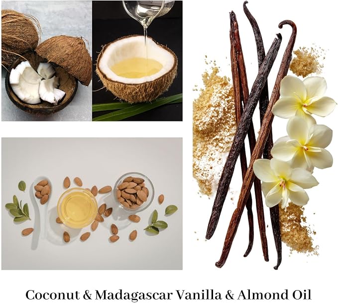 Vanilla Coconut Candles for Home, Non-Toxic Soy Wax 16oz Aromatherapy Candle Gifts,Highly Scented & Long Lasting Vanilla Candle for Home Relaxation|Stress Relief|Mediation|Spa