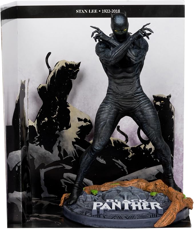 McFarlane Toys Marvel Black Panther 1:10th Scale Collectible with Scene (Marvel Knights #4)