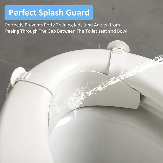 Universal Pee Deflector for Toilet Seat with Toilet lid Lifter, Toilet Splash Guard Prevents Kids and Adult from Peeing Splash Size 11.5 * 8.3” (1PC)
