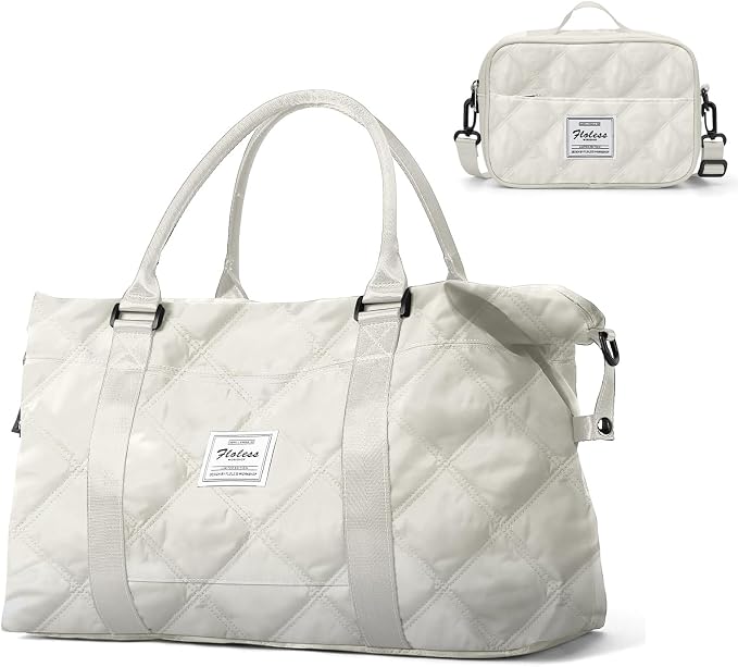 Travel Duffel Bag, Carry On Overnight Weekender Bags for Women | Travel Bag with Wet Pocket & Trolley Sleeve, For Spirit Airlines 18x14x8 Personal Item Bag