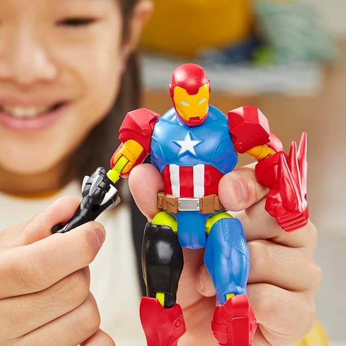 Avengers MixMashers Marvel Iron Man Custom Avengers Mix-and-Match Action Figure & Accessories, 5-Inch-Scale (12 cm) Super Hero Toys for Kids Ages 4+