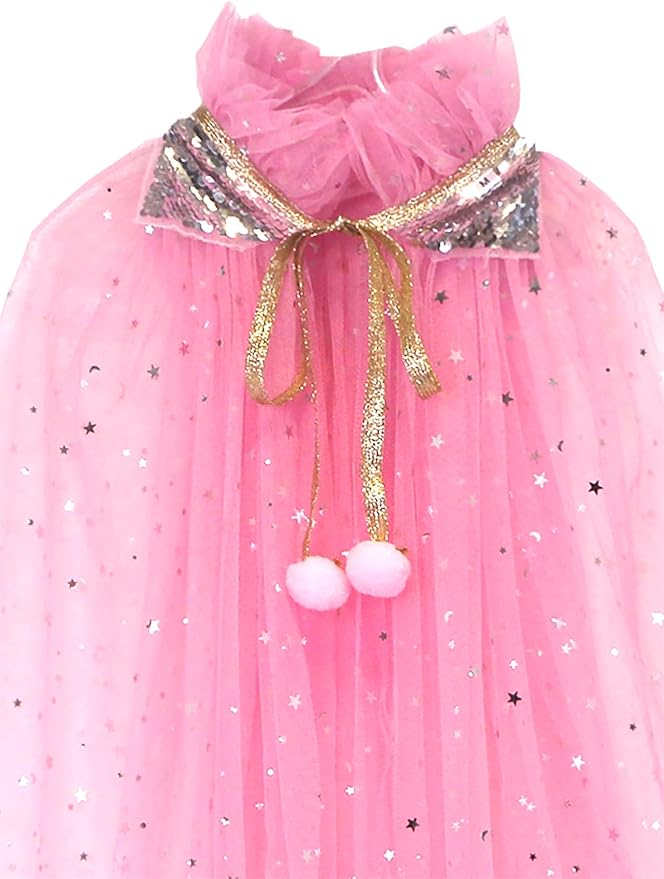 FKKFYY Rainbow Cape Cloak for Girl Princess