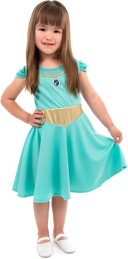 Little Adventures Oasis Princess Twirl Dress Up Costume - Machine Washable Child Pretend Play Party Dress