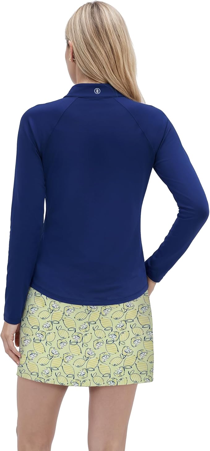 Izod Women's 1/4 Zip Pullover Performance Stretch Long Sleeve Golf Running