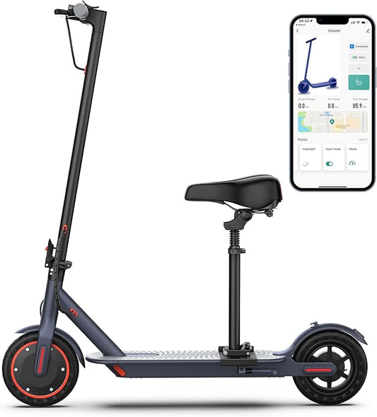 MAXSHOT Electric Scooter for Adults, 8.5/10/14" Tires, 19/22Mph, 350W/500W Motor, 21-28 Miles Range, Folding E-Scooter with Dual Suspension,APP(V1/SPRO/MAX/PRO/X1/X1PRO/PR)