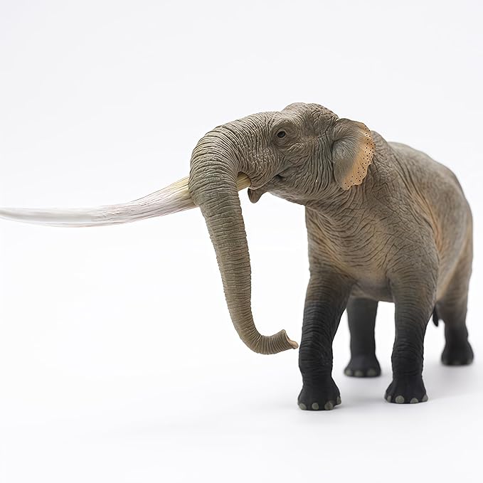Gemini&Genius African Elephant Action Figure Toy, Stegodon Figurine Wild Animal Model, Beautiful and Accurate Sculptures of Elephant Animal, Gift, Collection, Display & Play for Kids Collectors