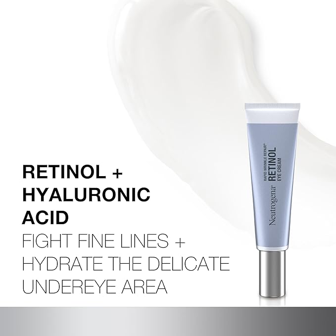 Neutrogena Rapid Wrinkle Repair Retinol Eye Cream for Dark Circles,Daily Anti-Aging Under Eye Cream with Retinol & Hyaluronic Acid to Fight Fine Lines,Wrinkles,& Dark Spots,0.5 fl. oz,(Pack of 12)
