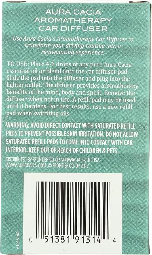 Aura Cacia Aromatherapy Car Diffuser - 3 per case.3