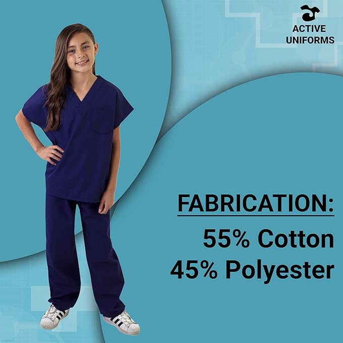 Kids Scrubs Set Super Soft Children Scrub Set Kids Doctor Dress up