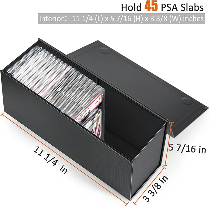 tutata PSA Graded Card Storage Box, PSA Graded Card Storage Holder Container Slabs Box - 1 Pack