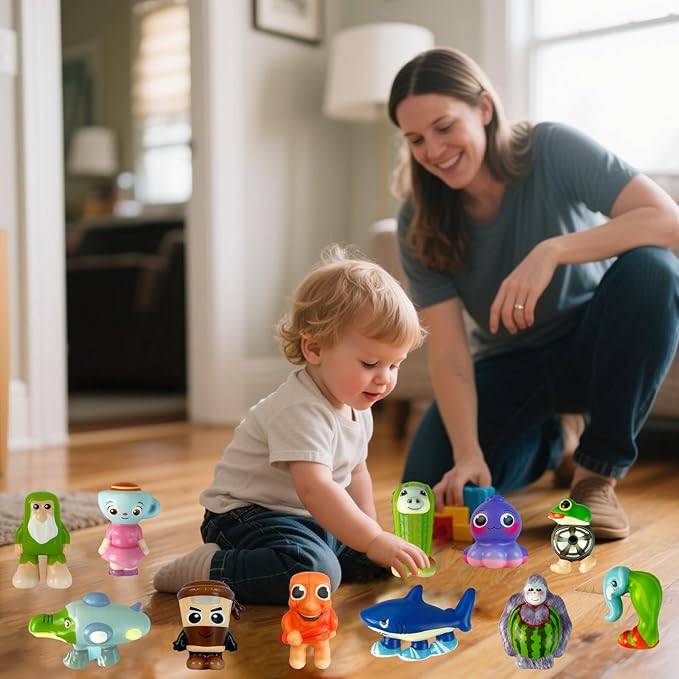 Slow Rising Stress Toys,Tralalero Tralala Tung Tung, Soft Fidget Toys for Anxiety Relief 12PCS