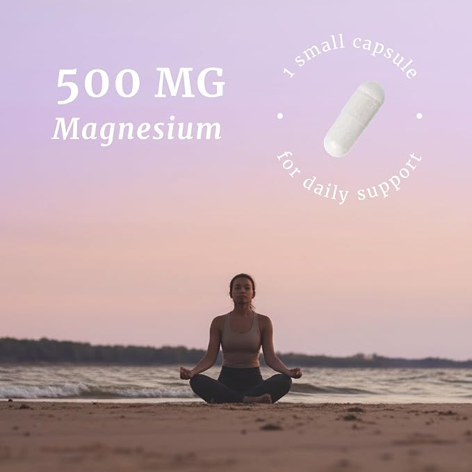 Magnesium Citrate Complex 500 MG for Constipation & Digestion Support | High Absorption Magnesium Supplement | Citrato de Magnesio | Calm & Relaxation | Non-GMO Soy-Free | 60 Mag Citrate Capsules