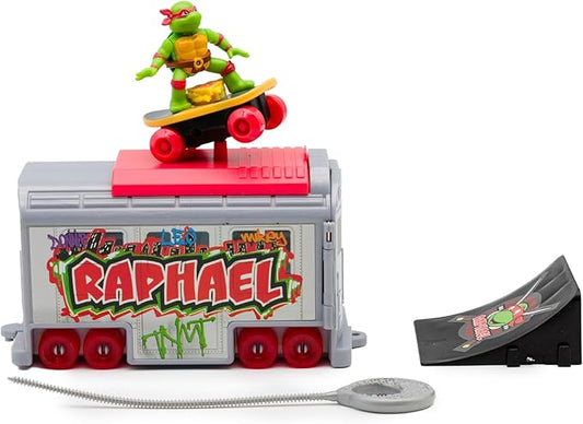 Teenage Mutant Ninja Turtles 5" Switch Kick Subway Launcher - Raphael -Launch and Battle with Ninja Action - Ages 3+