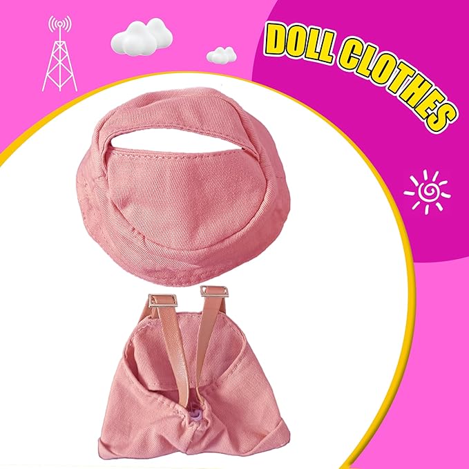 Fits 5.9-6.7 in for Clothes Doll Accessories Suit (NO Doll) Stylish Cute Clothes for Dress up Unique Style Universal Trendy Toy (B02)