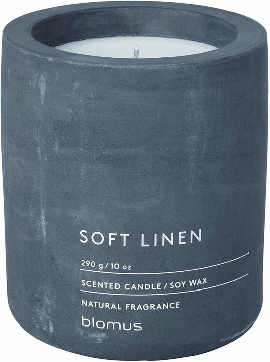 Blomus Fraga Scented Candle Magnet L Soy Wax Candle in Concrete Look,Medium