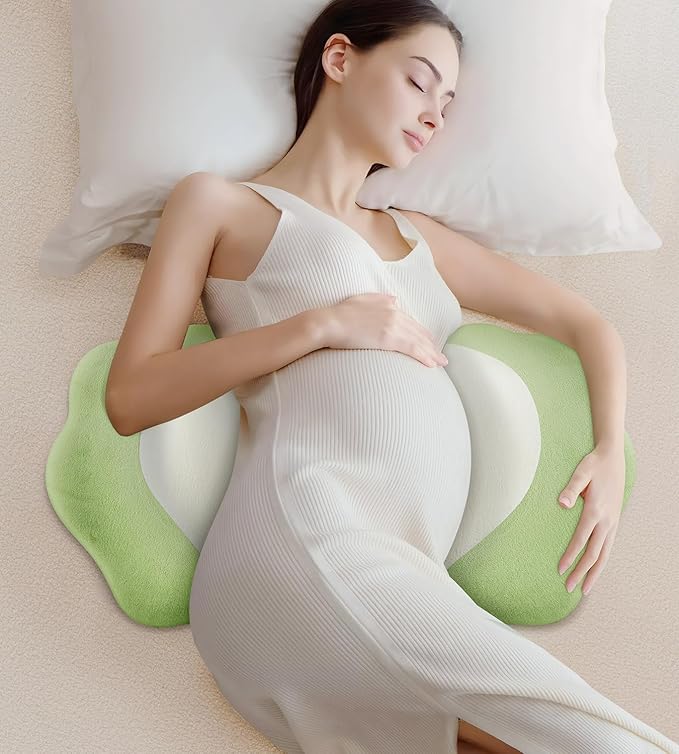 Pregnancy Pillows for Sleeping, Memory Foam Maternity Pillow Support for Back Belly HIPS, Adjustable Travel Wedge Pillow for Pregnant Women, Side Spleeping Pregnant Pillows with Velvet Cover