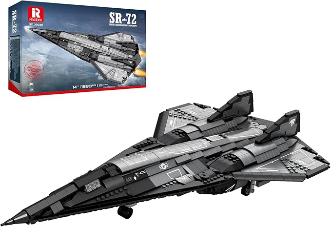 SR-72 Reconnaissance Fighter Jet Building Set, Military Airplane Toys Construction Set 33039, Model Plane Kit Aviation Collection, Gifts for Teens 14+, Adult and Military Fans